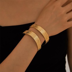  occidental style exaggerating hollow bangle personality Modeling Metal openin..