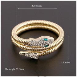occidental style personality Alloy snake bangle woman  fashion  twining snake ..