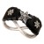  personality punk opening bangle Five-pointed star leather textured