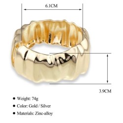 Irregular bangle  occidental style fashion pattern  retro trend exaggerating w..