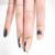 jennie same styleblackink ring woman Korea trend