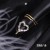 jennie same styleblackink ring woman Korea trend