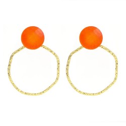  occidental style earrings Round Alloy ear stud woman Bohemian styleearrings