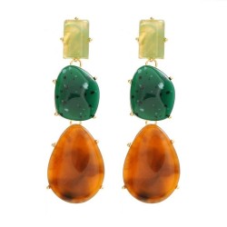 spring occidental style earrings color resin earring woman trend Bohemian styl..