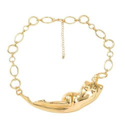 spring occidental style exaggerating necklace Alloy lady Metal