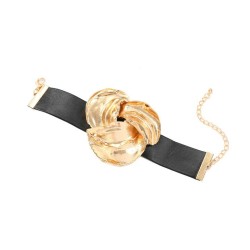 spring Alloy flowers bracelet exaggerating occidental style lady Metal flowers..
