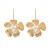 spring occidental style earrings Alloy embed Pearl flowers woman Metal flowers