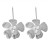 spring occidental style earrings Alloy embed Pearl flowers woman Metal flowers