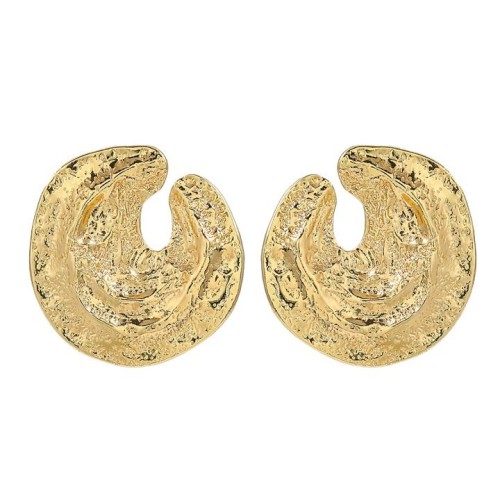 spring Alloy earrings occidental style ear stud lady Round Metal Earringearrings
