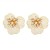 spring Alloy flowers earrings occidental style Earring lady Metal pattern elegant flowers ear stud