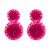 occidental style Round flowers earrings small fresh temperament ear stud wind high all-Purpose Earring