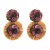 occidental style Round flowers earrings small fresh temperament ear stud wind high all-Purpose Earring