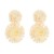 occidental style Round flowers earrings small fresh temperament ear stud wind high all-Purpose Earring