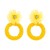 occidental style fashion handmade weave flowers diamond earrings small fresh wind Round earring samll temperam