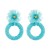 occidental style fashion handmade weave flowers diamond earrings small fresh wind Round earring samll temperam