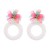 occidental style fashion handmade weave flowers diamond earrings small fresh wind Round earring samll temperam