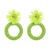 occidental style fashion handmade weave flowers diamond earrings small fresh wind Round earring samll temperam