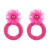 occidental style fashion handmade weave flowers diamond earrings small fresh wind Round earring samll temperam