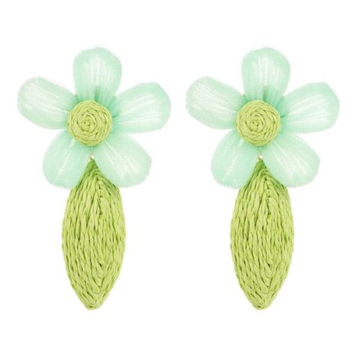 fashion Bohemia handmade earrings woman spring colorful flowers temperament samll all-Purpose Earring