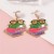 personality creative diamond lovely enamel Earring imitate Pearl fashion eyes samll earring