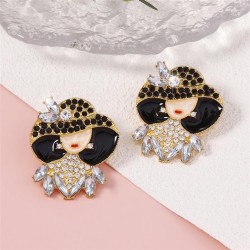  diamond woman earring fresh brief all-Purpose imitate Pearl cartoon Earring