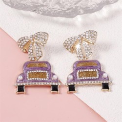  lovely diamond samll Earring   fully-jewelled fresh bow earring fashion samll..