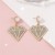 fashion samll diamond geometry diamond Modeling Earring fresh wind color Optional imitate Pearl earring