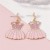 occidental style sweet diamond skirt enamel Earring   three-dimensional imitate Pearl Earring
