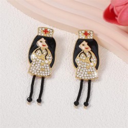  cartoon diamond lovely enamel Earring earring