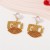 personality creative exaggerating embed Rhinestone WordO beads Earring   imitate Pearl all-Purpose brief earri