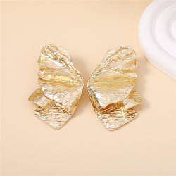  wind Irregular petal Earring   exaggerating high butterfly ear stud