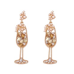 occidental style retro imitate Pearl embed Rhinestone Modeling fashion tempera..