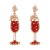 occidental style retro imitate Pearl embed Rhinestone Modeling fashion temperament high earrings