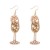 occidental style retro imitate Pearl embed Rhinestone Modeling fashion temperament high earrings