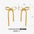 occidental style fashion stainless steel bow ear studins wind fashion handmade gilded love earrings