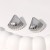 occidental style Shells titanium steel ear stud woman color gilded samll briefins wind stainless steel ear stud