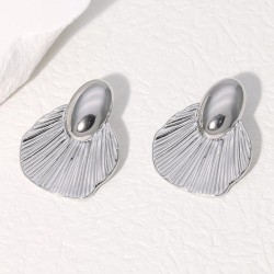 occidental style stainless steel ear stud personality brief high Earring color..