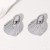 occidental style stainless steel ear stud personality brief high Earring color wind titanium steel ear stud