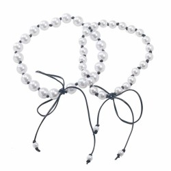 spring imitate Pearl necklace two lady occidental style exaggerating trendneck..
