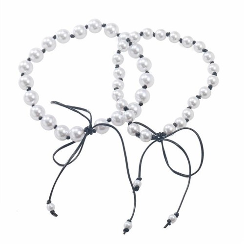 spring imitate Pearl necklace two lady occidental style exaggerating trendnecklace