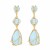 spring occidental style earrings woman trend Alloy multilayer resin earring Bohemian style exaggerating
