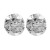spring Alloy earrings occidental style Earring lady trend exaggerating flower surface Metal ear stud