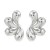 spring Alloy earrings occidental style Earring lady trend surface Metal flowers ear studearrings