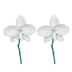 spring occidental style earrings Alloy enamel flowers Earring woman trend exag..