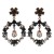  fashion temperament Rhinestone geometry earrings woman classic style flowers hollow earring Earring