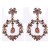  fashion temperament Rhinestone geometry earrings woman classic style flowers hollow earring Earring