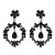  fashion temperament Rhinestone geometry earrings woman classic style flowers hollow earring Earring