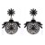 occidental style fashion atmospheric exaggerating Earring trend flowers ear stud super Rhinestone mosaic sun fl