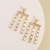 occidental style creative geometry big color crystal earrings woman tassel fashion all-Purpose temperament Earr