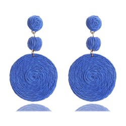spring summer high samll weave earrings woman Countryside wind handmade Bohemi..